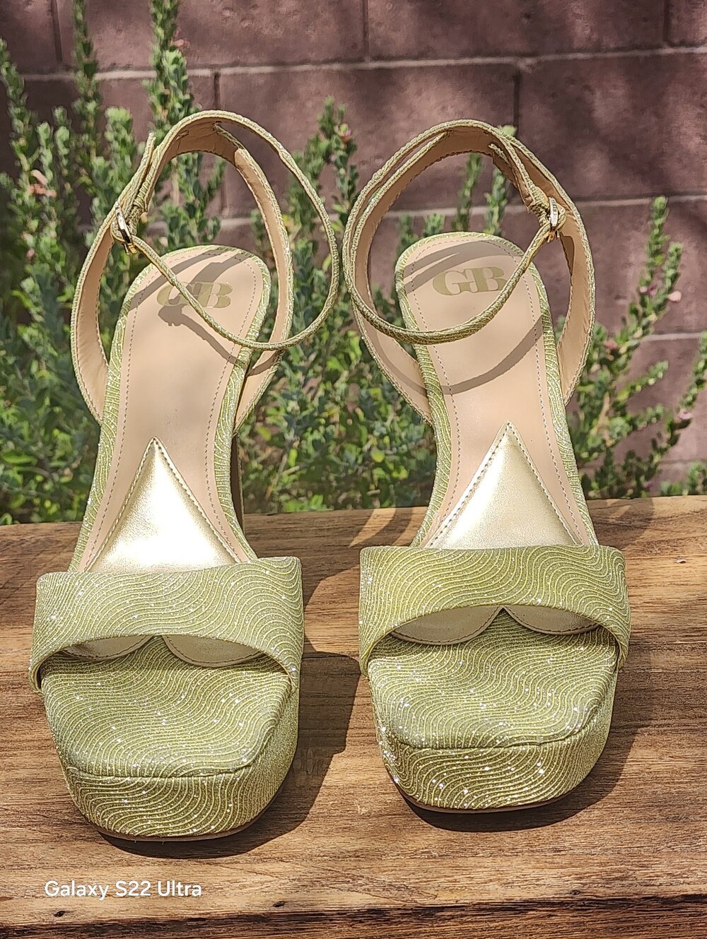GB Women's Dream-Scape Fern Glitter Platform Dress Sandals Size 9 - Picture 5 of 9